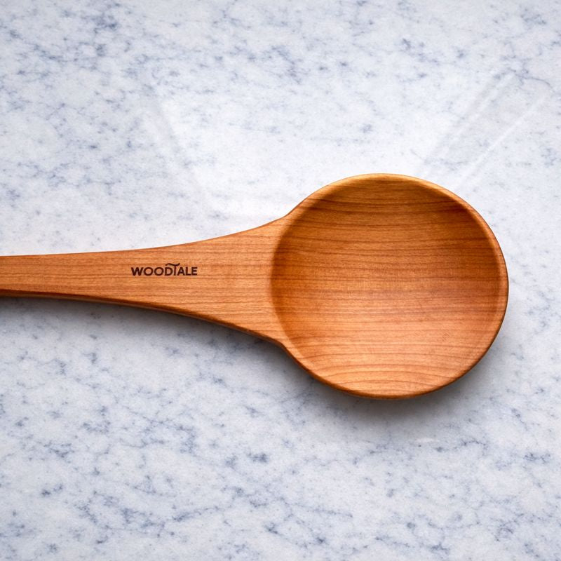 Cooking Spoon Large Cherry Wood